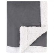 Плюшевое одеяло Hudson Baby, цвет Charcoal White